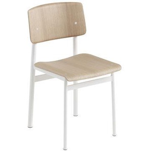 Stuhl Loft weiß holz natur / Holz & Metall - Muuto - Holz natur