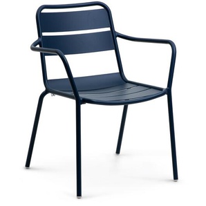 Armlehnstuhl Malaga blau, 81x62x55 cm