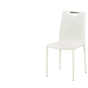 Stuhl  mit Griff Michelle ¦ weiß ¦ Maße (cm): B: 43 H: 91 T: 51.0