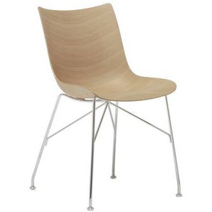 Stuhl P/Wood holz natur / Geformtes Holz - Kartell - Holz natur