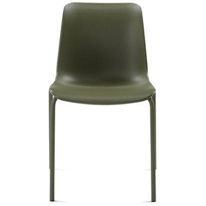 Stuhl Paris Sitzschale grün-moosgrau, Designer Perfecta, 79x53x52.5 cm