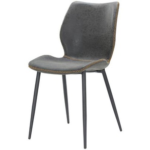 Stuhl - schwarz - Materialmix - 45,5 cm - 85,5 cm - 54 cm | Möbel Kraft