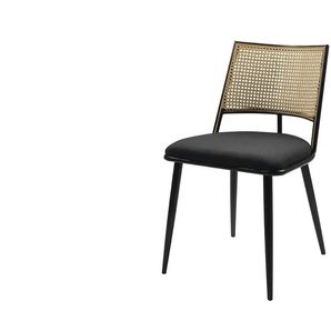 Stuhl - schwarz - Materialmix - 47 cm - 79 cm - 48,5 cm | Möbel Kraft