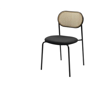 Stuhl - schwarz - Materialmix - 47 cm - 80 cm - 48 cm | Möbel Kraft