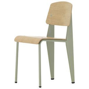 Stuhl Standard grau holz natur / Jean Prouvé, 1934 - Metall & Holz - Vitra - Holz natur