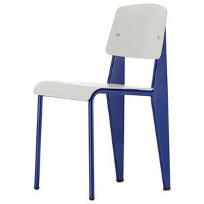 Stuhl Standard SP plastikmaterial blau grau / Jean Prouvé, 1934 - Metall & Kunststoff - Vitra - Grau