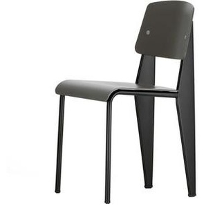 Stuhl Standard SP plastikmaterial schwarz / By Jean Prouvé, 1934 - Metall und Kunststoff - Vitra - Schwarz