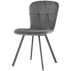 Stuhl  Timo ¦ grau ¦ Maße (cm): B: 46 H: 84,5 T: 56,5