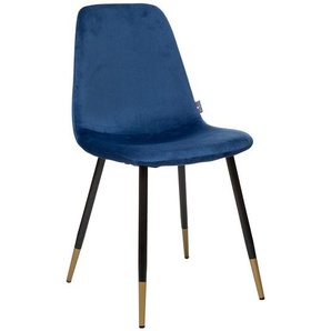 Stuhl Tyka Samt, Tintenblau