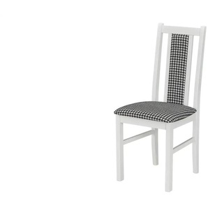 Stuhl - weiß - Materialmix - 43 cm - 94 cm - cm 40,0 | Möbel Kraft