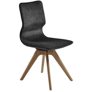 Stuhl WM 2140 in dark grey / Wildeiche soft gebürstet massiv