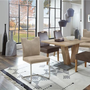 Essgruppe Top Chairs/Multi Dekor in Struktur Eiche