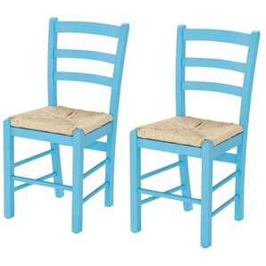 Stuhlpaar (2er-Set) - blau - Materialmix - 39 cm - 86 cm - cm 45,0 | Möbel Kraft
