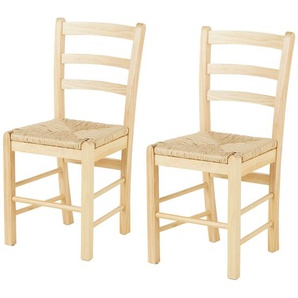 Stuhlpaar (2er-Set) - holzfarben - Materialmix - 39 cm - 86 cm - 45 cm | Möbel Kraft