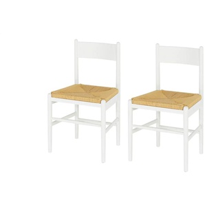 Stuhlpaar (2er-Set) - weiß - Materialmix - 47 cm - 76 cm - cm 45,0 | Möbel Kraft