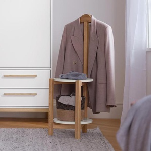 Stummer Diener - braun - Massivholz -