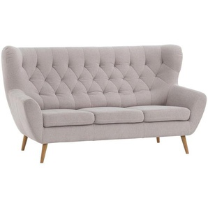 Stylife 3-Sitzer-Sofa, Beige, Holz, Textil, Birke, Buche,Buche, teilmassiv,vollmassiv, Uni, 188x104x92 cm, Made in EU, Typenauswahl, Fußauswahl,