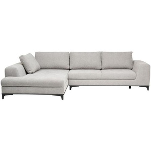 Stylife Ecksofa, Grau, Textil, 3-Sitzer, Füllung: Schaumstoff, Ottomane links, L-Form, 314x211 cm, seitenverkehrt erhältlich, Rücken echt, Wohnzimmer,