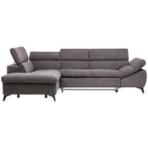 Stylife Ecksofa , Grau , Textil , Uni , 4-Sitzer , Ottomane links, L-Form , 279x210 cm , Stoffauswahl, seitenverkehrt erhältlich, Rückenfutter , Wohnzimmer, Sofas & Couches, Wohnlandschaften, Ecksofas