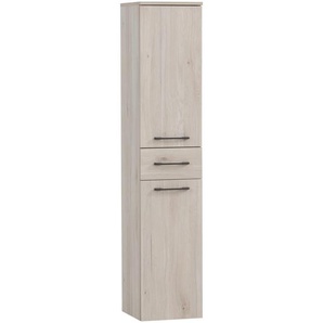 Stylife Hochschrank , Anthrazit, Sand , Holzwerkstoff , 3 Fächer , 1 Schubladen , 32.7x159.1x35.3 cm , Zusatzausstattung erhältlich, hängend, Typenauswahl , Badezimmer, Badezimmerspiegel, Badspiegel