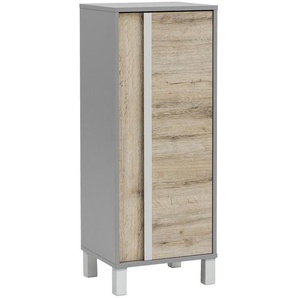 Stylife Midischrank , Grau , Holzwerkstoff , 2 Fächer , 40.5x103.5x33 cm , stehend , Badezimmer, Badezimmerschränke, Midischränke