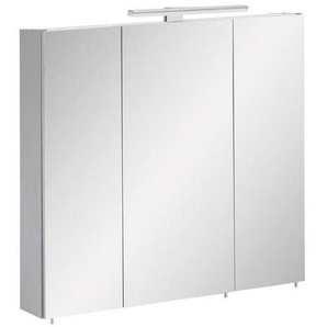 Stylife Spiegelschrank , Metall , 6 Fächer , 70x71x16 cm , Badezimmer, Badezimmerspiegel, Spiegelschränke