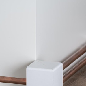 Südbrock Außenecke 64 x 96 mm, passend zu Rohrabdeckleiste 720.9664.31 - Oberkante abgerundet