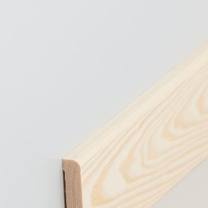 Südbrock Holzfußleiste 10 mm / 13 mm, Massivholz Kiefer, Oberkante abgerundet