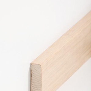 Südbrock Holzfußleiste zum Clipsen, 16 x 60 mm, Holzkern mit Echtholz furniert