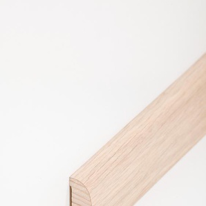 Südbrock Holzfußleiste zum Clipsen, 19 x 38 mm, Holzkern mit Echtholz furniert