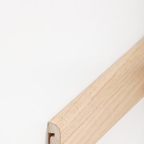 Südbrock Holzfußleiste zum Clipsen, 20 x 40 mm, Holzkern mit Echtholz furniert
