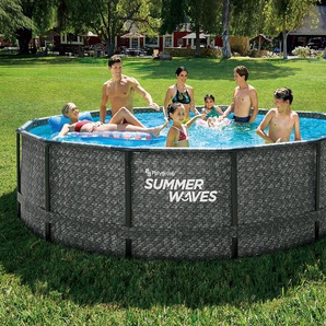Summer Waves Active-Frame-Pool - Grau -