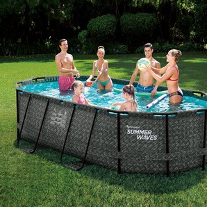 Summer Waves Active-Frame-Pool - Grau -