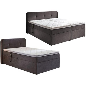 SUN GARDEN Boxspringbett »Hobart«, mit Kopfteil, Topper, Stauraum