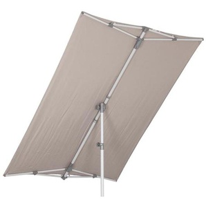 Suncomfort Flex-Roof Mittelstockschirm 210x150 cm Braun|Hellgrau