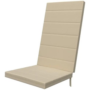 Sungarden Sesselauflage  York ¦ weiß ¦ Maße (cm): B: 48 H: 4