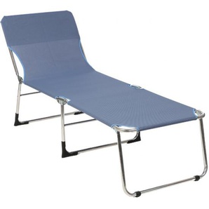 Sungörl Campingliege Paradiso - in light blue Alu/Gewebe 70% PVC, 30% Polyester