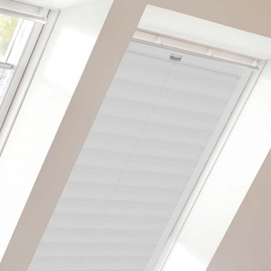 Dachfensterplissee SUNLINES StartUp Style Crepe Plissees Gr. 99,5 cm, zweiseitig verschiebbar, 77,5 cm, weiß (weiß, weiß) Dachfensterplissees