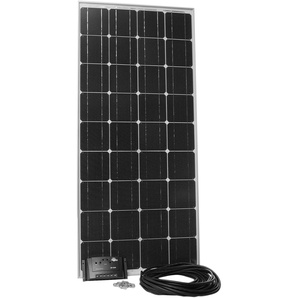 SUNSET Solarmodul Stromset AS 140, 140 Watt, 12 V Solarmodule für Gartenhäuser oder Reisemobil silberfarben (baumarkt) Solartechnik