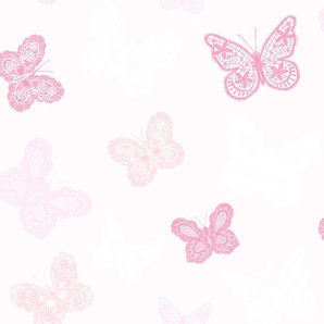 SUPERFRESCO EASY Vliestapete Butterfly Tapeten Gr. B/L: 0,52 m x 10,05 m, rosa Vliestapeten Tapeten