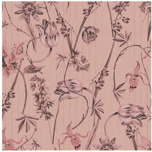Superfresco Easy Vliestapete Nadine Old Pink Rosa, texturiert, geblümt, (1 St), geblümt