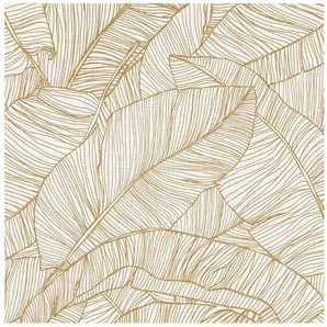 Superfresco Easy Vliestapete Superfresco Easy Vliestapete Kaya Gold, botanisch, (1 St), Superfresco Easy Vliestapete Kaya Gold