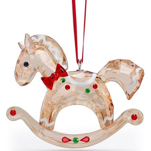 Swarovski Dekofigur Holiday Cheers Lebkuchen Schaukelpferd Ornament, 5627608 (1 St), Swarovski® Kristall