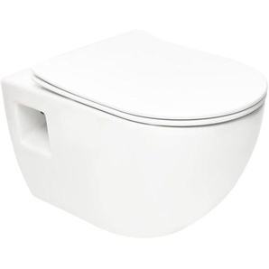 Swiss Aqua Technologies - Project Wand-WC ohne Flansch mit Softclose-Sitz, weiß (SATWCPRO010RREXP)