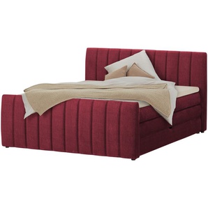 switch Boxspringbett mit Bettkasten Carina ¦ rot ¦ Maße (cm): B: 191 H: 112