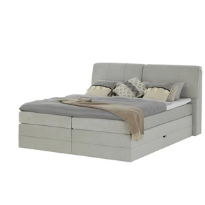 switch Boxspringbett mit Bettkasten Dilma ¦ grau ¦ Maße (cm): B: 194 H: 109