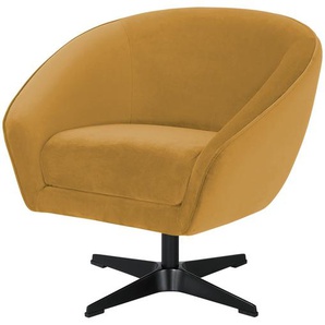 switch Drehsessel  Roma Mikrofaser ¦ gold ¦ Maße (cm): B: 80 H: 75 T: 80.0