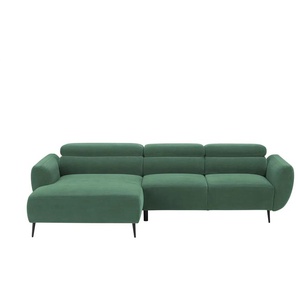 switch Ecksofa  Allisson ¦ grün ¦ Maße (cm): B: 277 H: 98 T: 174.0