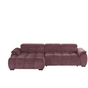 switch Ecksofa  Alvin ¦ lila/violett ¦ Maße (cm): B: 284 H: 97 T: 168.0