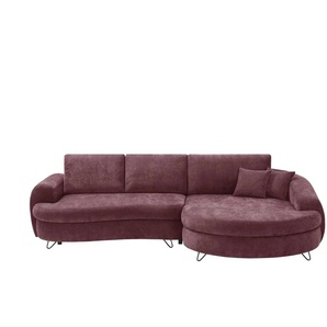switch Ecksofa  Ariana ¦ lila/violett ¦ Maße (cm): B: 302